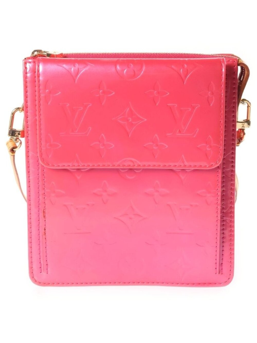 Louis Vuitton Monogram Vernis Mott Handbag Patent Pink